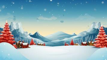 AI generated Ready to use Christmas holiday vector postcard, with holiday feelings, in the holiday spirit. photo