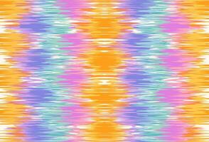 Vector vintage seamless pattern in Ikat style. Vector pattern for holidays in retro style.