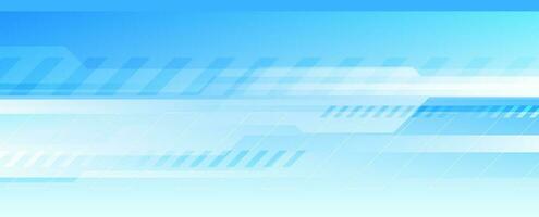 Abstract blue white hi-tech geometric minimal background vector