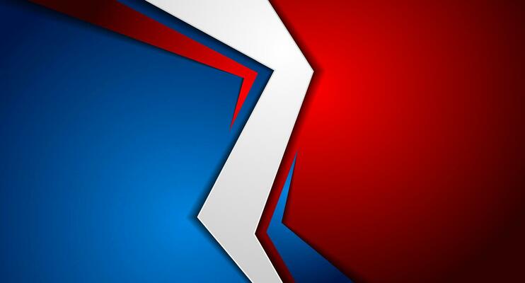 Blue and red abstract modern corporate background