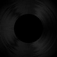 Black and grey metallic circles abstract tech geometric background vector