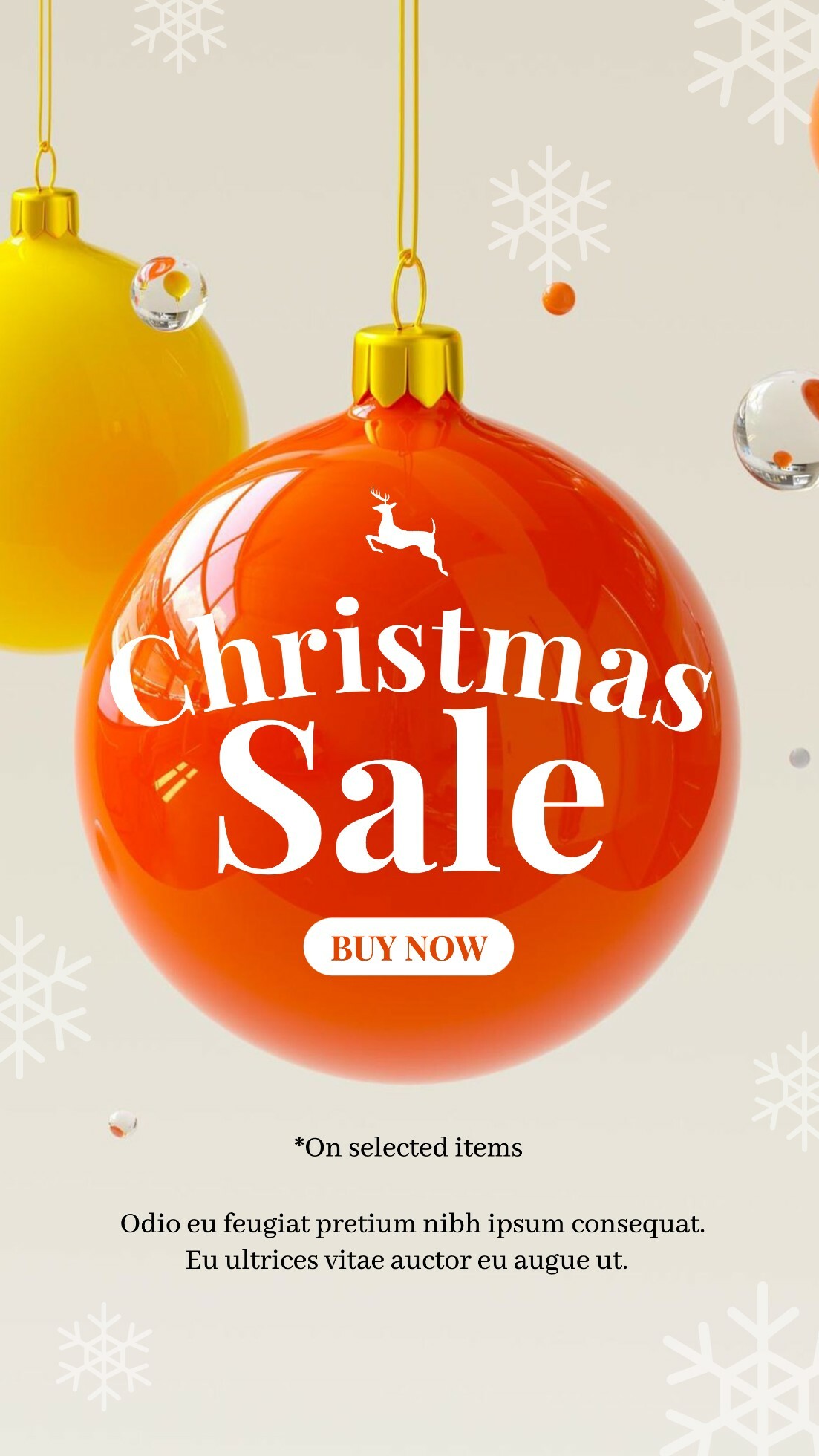 Minimalist Christmas Sale Instagram Story