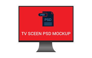 Computer monitor 8k ultra HD PSDS mockup File