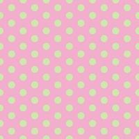 simple abstract seamlees lite lemon color circle polka dot pattern on lite baby pink color background vector