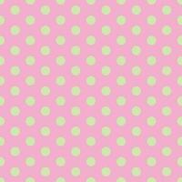 simple abstract seamlees lite lemon color circle polka dot pattern on lite baby pink color background vector