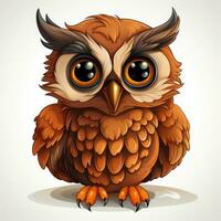 AI generated Cute Baby owl photo