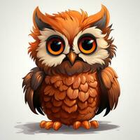 AI generated Cute Baby owl photo