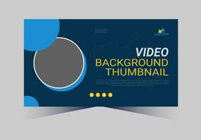 youtube thumbnail design for any videos and web banner template vector