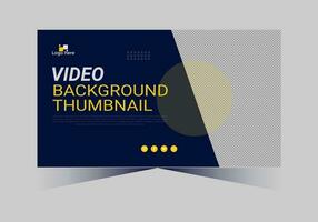 youtube thumbnail design for any videos and web banner template vector