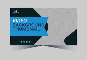 youtube thumbnail design for any videos and web banner template vector