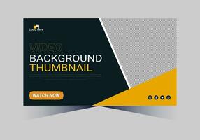 youtube thumbnail design for any videos and web banner template vector