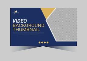 youtube thumbnail design for any videos and web banner template vector