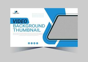 youtube thumbnail design for any videos and web banner template vector