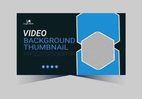 youtube thumbnail design for any videos and web banner template vector