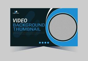 youtube thumbnail design for any videos and web banner template vector