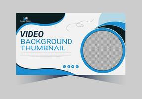 youtube thumbnail design for any videos and web banner template vector