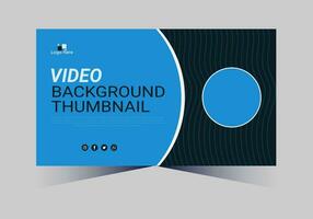 youtube thumbnail design for any videos and web banner template vector