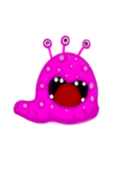 Monsters Cartoon. Funny Cute Little Monster png