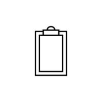 Empty Document Vector Symbol for Advertisement. Suitable for books, stores, shops. Editable stroke in minimalistic outline style. Symbol for design