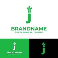 Letter J Nature Logo, suitable for any business related to Nature with J initial. vector