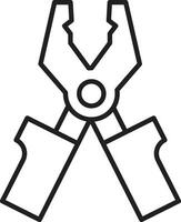 pliers icon. pliers vector icon