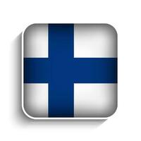 Vector Square Finland Flag Icon