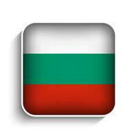 Vector Square Bulgaria Flag Icon