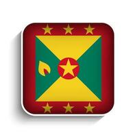 Vector Square Grenada Flag Icon