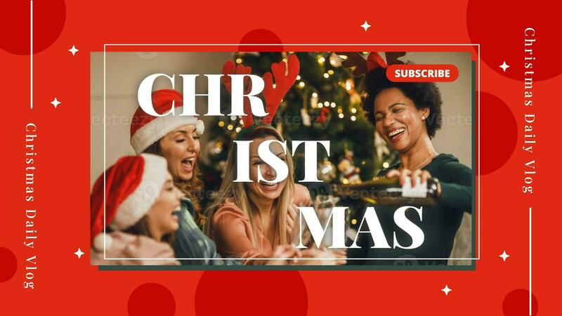 Christmas Daily Vlog Youtube Banner