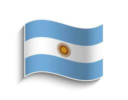 Vector Argentina waving Flag Icon