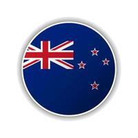 Abstract Circle New Zealand Flag Icon vector