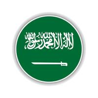 resumen circulo saudi arabia bandera icono vector