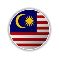 Abstract Circle Malaysia Flag Icon vector