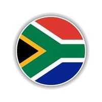 Abstract Circle South Africa Flag Icon vector