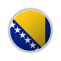 resumen circulo bosnia y herzegovina bandera icono vector