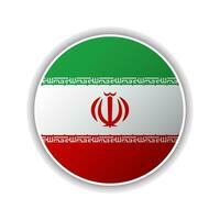 Abstract Circle Iran Flag Icon vector