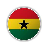 resumen circulo Ghana bandera icono vector