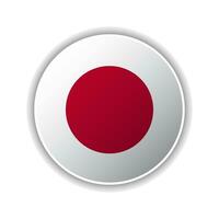resumen circulo Japón bandera icono vector