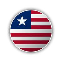 Abstract Circle Liberia Flag Icon vector