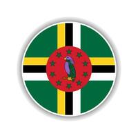 resumen circulo dominica bandera icono vector