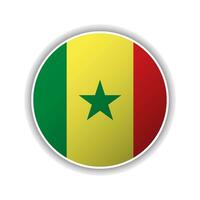 resumen circulo Senegal bandera icono vector