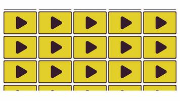 Video distribution service line 2D object animation