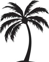 Coconut tree vector silhouette illustration 10