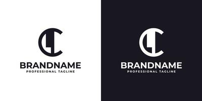 Letter CL or LC Logo, suitable for any business with LC or CL initials vector