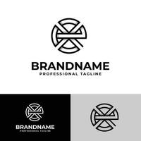 Letter EX or XE Logo, suitable for any business with XE or EX initials vector