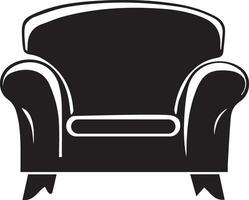 Sofa vector illustration black color sihouette 2