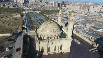 aerial view of the holy trinity, baku, azerbaijan video