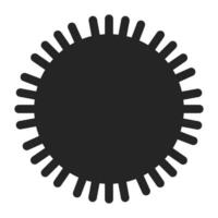 Immune system cell black and white 2D line cartoon object vector