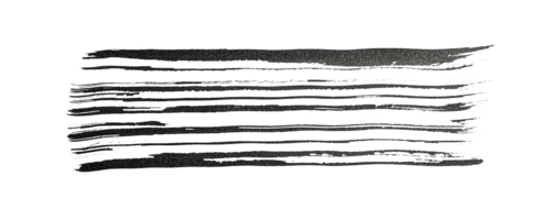 schwarz abstrakt Bürste Textur Schlaganfall und spritzt von Farbe auf Papier. Grunge Kunst Kalligraphie transparent Hintergrund png