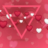 Pink Valentines Day abstract background photo